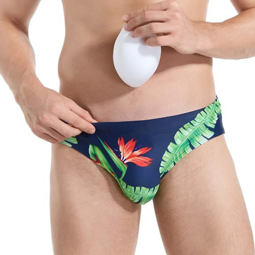 Boxers Men Swimming Trunks Men's Briefs Low-Waist Shorts Cups Anti-Embarrassing Beach Shorts Underwear Boxershorts Panties Brief