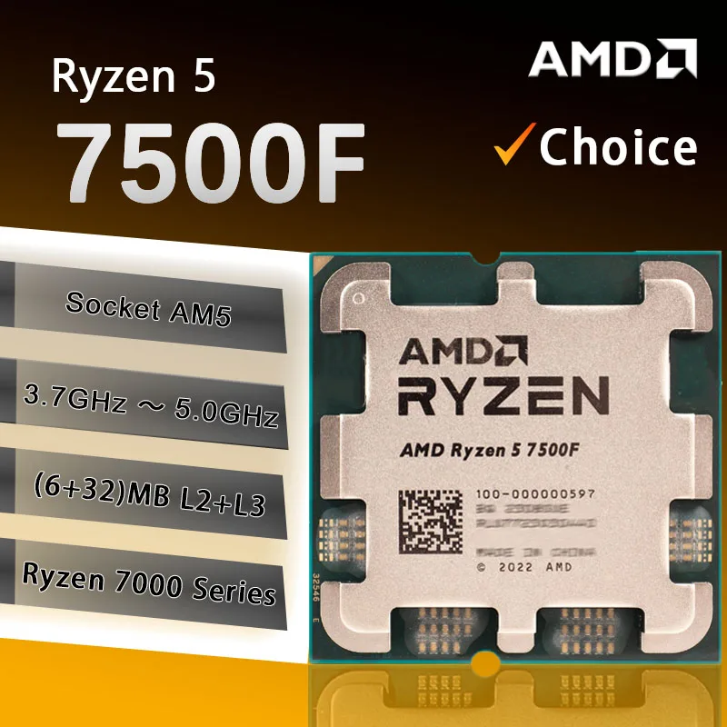 AMD Ryzen 5 7500F: Uma Opção Poderosa e Econômica para o Seu PC