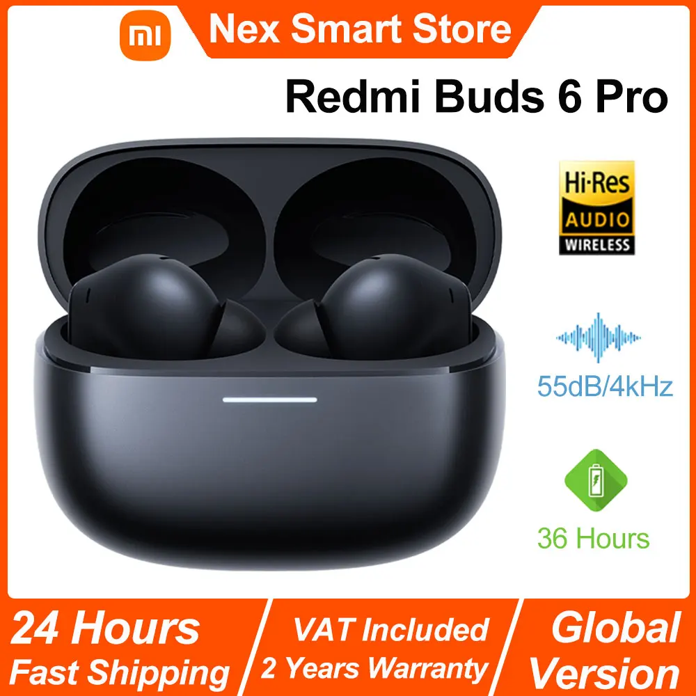Bezprzewodowe słuchawki Bluetooth Xiaomi Redmi Buds 6 Pro z EU za $67.93 / ~252zł