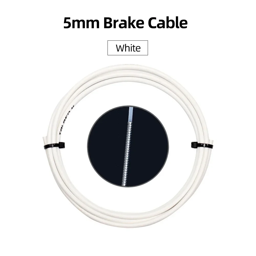 thumbnail image 1 of Cable de freno de bicicleta de 3 m/carcasa de cable de cambio Tubo de cables de freno de bicicleta de 4 mm/5 mm Cable de cambio de freno de bicicleta de montaña Línea de cable de desviador, 1 of 5
