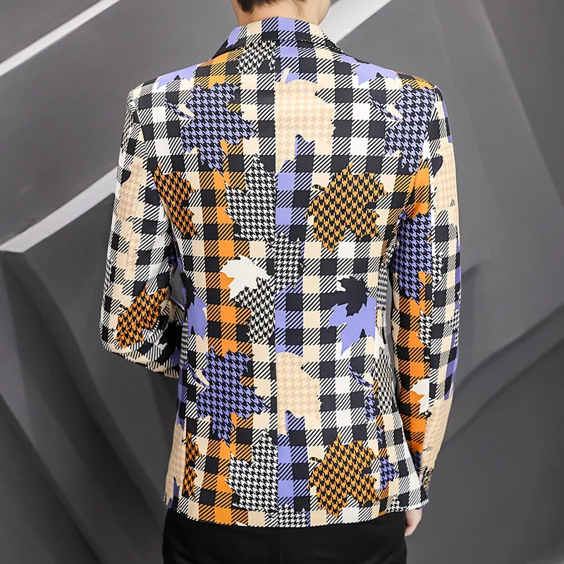 Spring and Autumn Clothing New Fashion Handsome All The Fashion Men's Business Small Suit Korean Version Slim All The Matching 4
