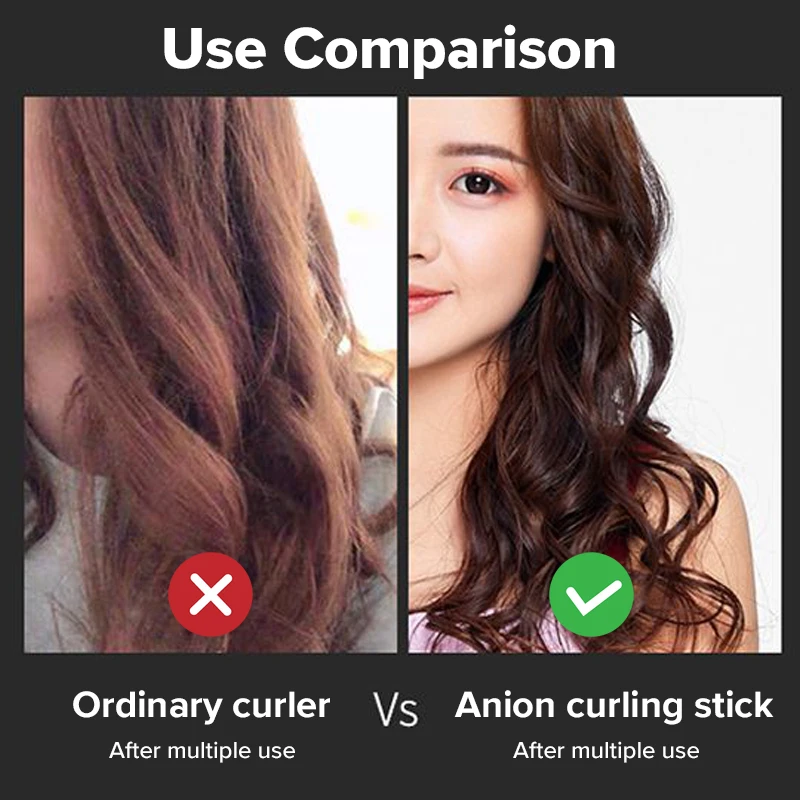 Professional 16/19/22/25/28/32mm Hair Curlers Negative Ion Ceramic Care Big Wand Wave Hair Styler Curling Irons 4 Temperatures F