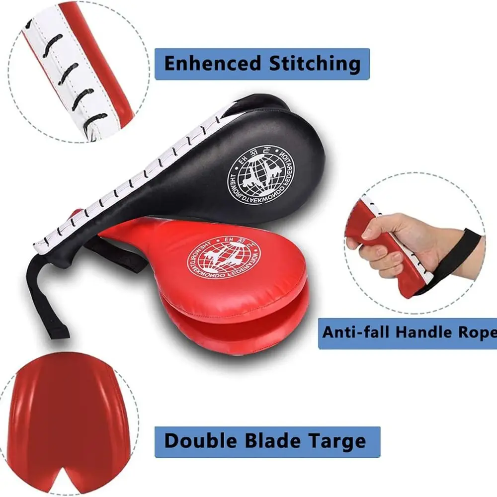 Durable Karate Taekwondo Kick Pads Martial Arts Rebound Striking Pad Target Training Equipment TKD Sparring Gear