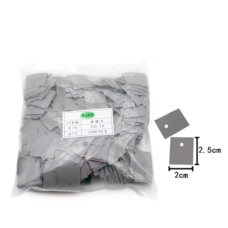 1000PCS TO-220 247 TO-3P transistor insulation gasket heat conduction silicone heat sink silicone thermal insulation sheet