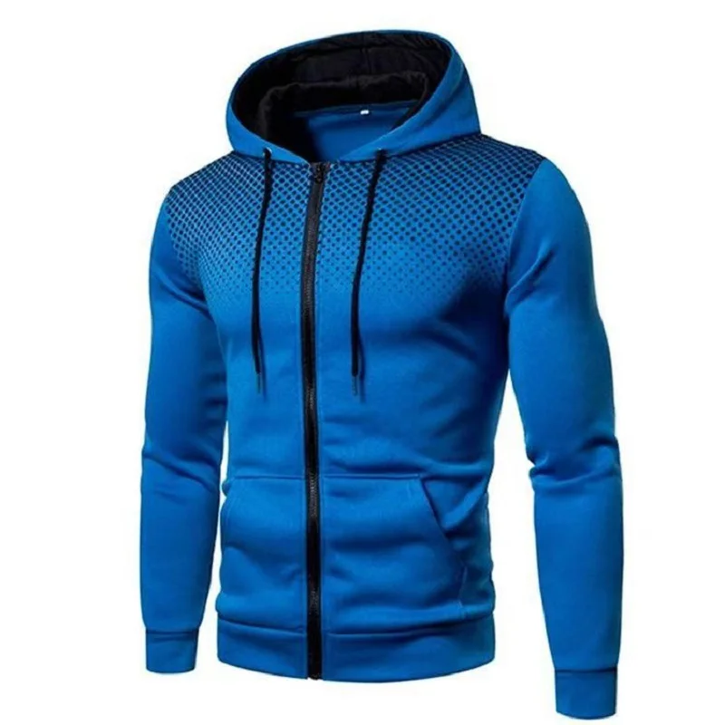 New Men's Hoodie Jacket Streetwear Long Sleeve Sweatshirts Zipper Hooded Pullover Male Sportswear Men Clothing Streetwear