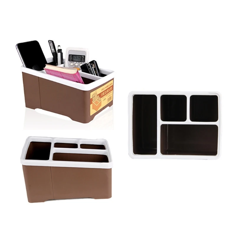 Neue 4 Fächer Fernbedienung halter Multifunktions-Desktop-Organizer Home Kleinigkeiten Aufbewahrung sbox Caddy Briefpapier Regal