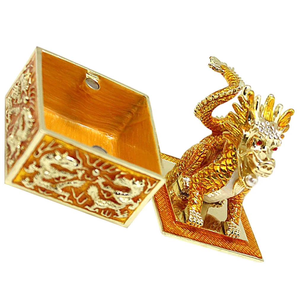 

Bracelets Storage Boxes Decorative Jewelry Case Jewlery Metal Holder Home Container Organizer Mini Treasure Chest