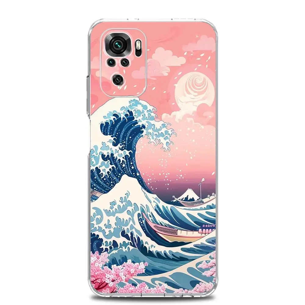 Stylish Blue Wave Soft TPU Phone Case