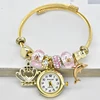 Women's Bracelet Watch Love With Stylish Decor Refined Round Quartz Watch Casual Elegance 5
