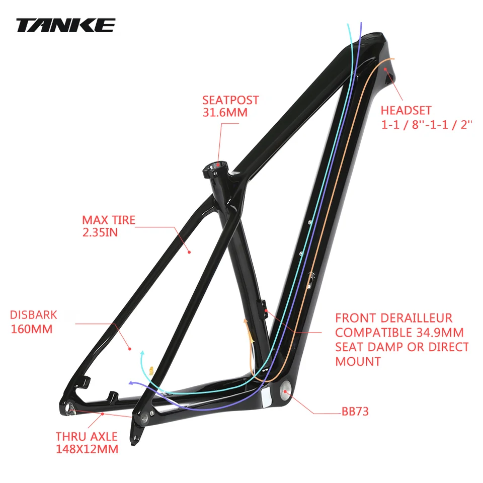 パーツ MTB TANKE 36mm - 160mm Travel パーツ MTB TANKE 36mm