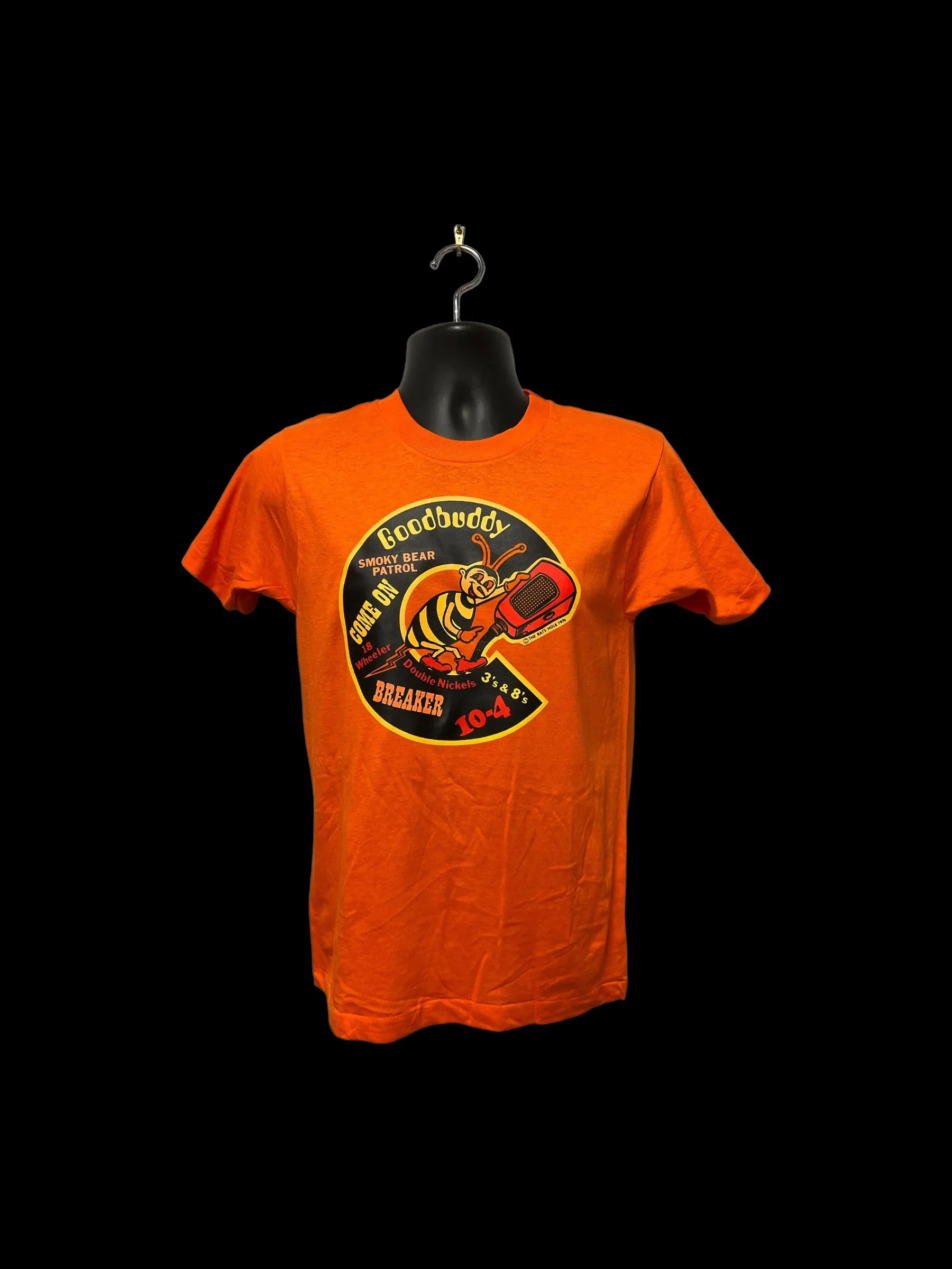 T-Shirt Vintage 1976 Originale Cb Radio Trucker Decal Tee E313