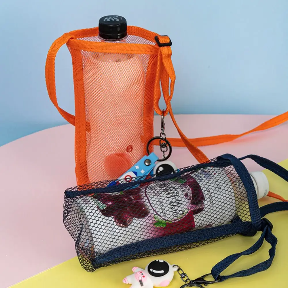 Outdoor Sport Water Bottle Cover Sport Camping Accessories Cup Sleeve Mesh Cup Sleeve Pouch With Strap Cup Accessories - 2