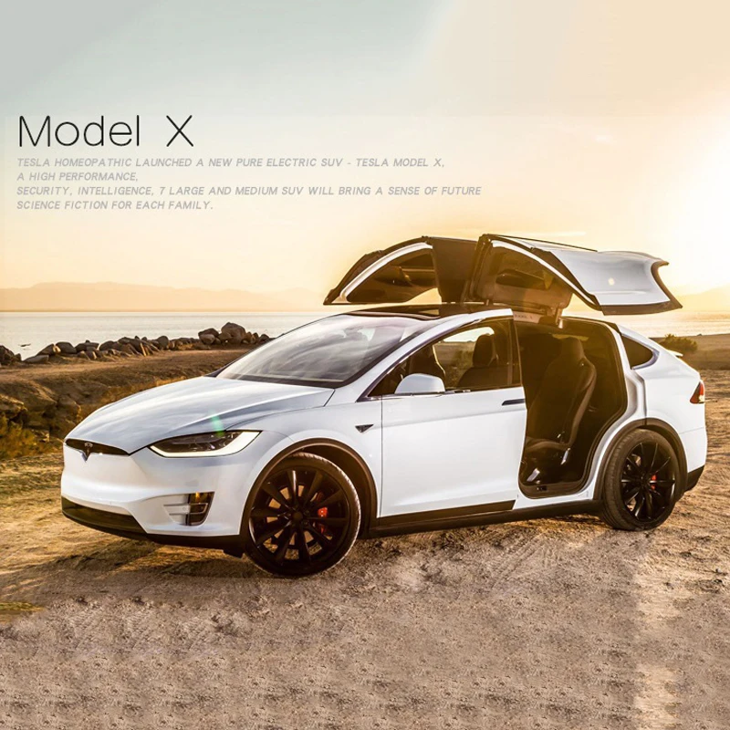 Новинка литые модели автомобилей 1:32 модель Tesla из сплава миниатюрная шкала