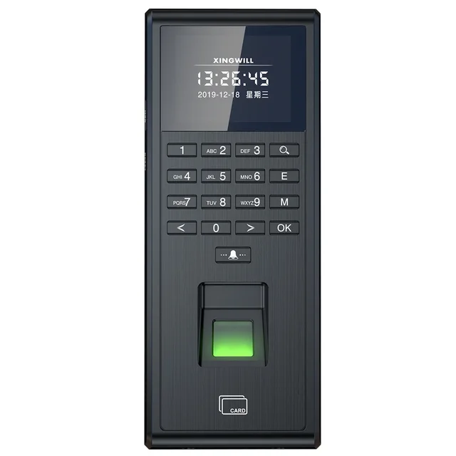Fingerprint Time Attendance Machine RFID 125KHZ for Smart Door Access Control System Kit Standalone Keypad 1000 Users 1