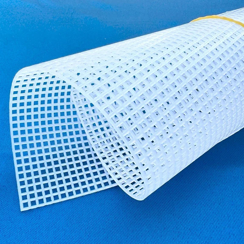10sheets Woven Plastic Mesh Sheets DIY Embroidered Woven Crafts Accessories Mesh Sheets Bag Rug Thread Hook Supplies Durable