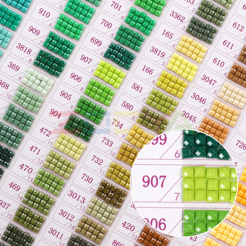 5D Diamond Painting Drills DMC 447 Colors Full Square/Round Crystal Beads Diamond Embroidery Accessory Factory Direct diamond painting diamond painting accessories