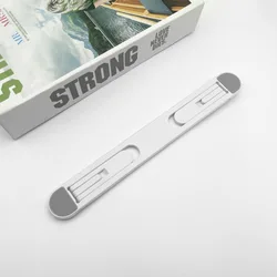 Portable Foldable Adjustable Laptop Stand - Durable PP Material (White)