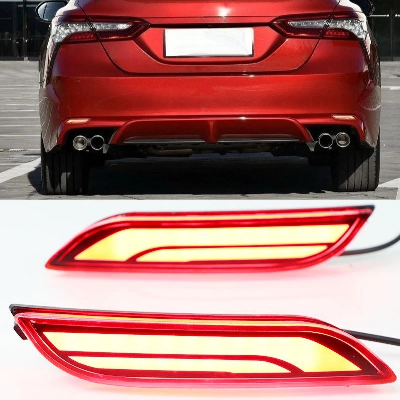 for Toyota Camry 2018 2019 2020 Car LED Rear Bumper Light Reflector Rear Fog Light Modified Driving Brake Light 12V Daylights detail image 1