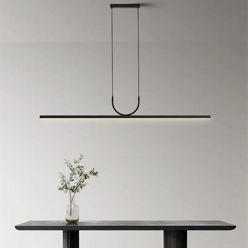 Modern simple LED ceiling chandelier for table dining room kitchen island black pendant lamp home decor hanging lighting fixture led chandelier,ceiling chandelier,art lighting fixtures