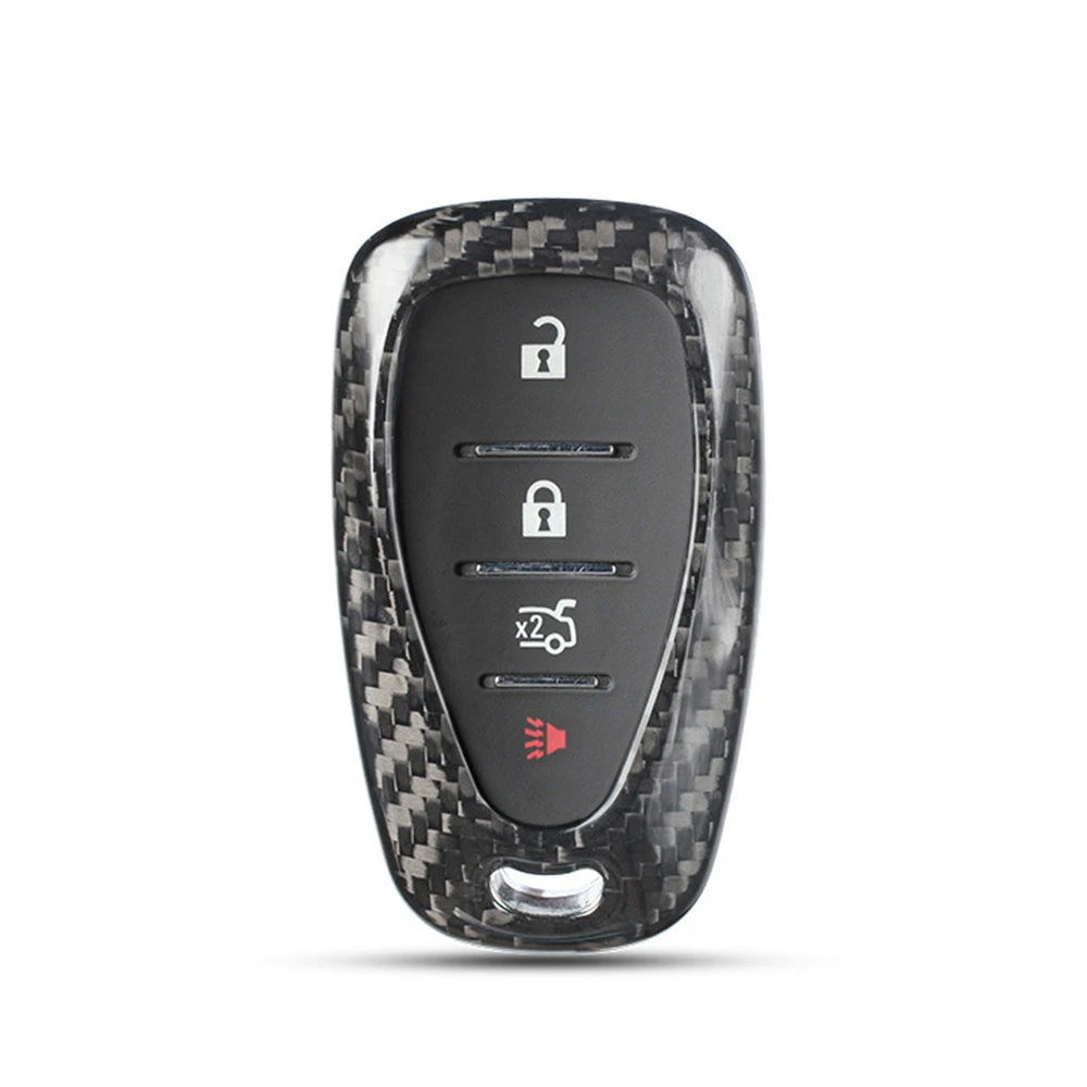 

1 Set Carbon Fiber Car Key Case Cover Shell Fit For Chevrolet Equinox RS 2021 Key Protective shell