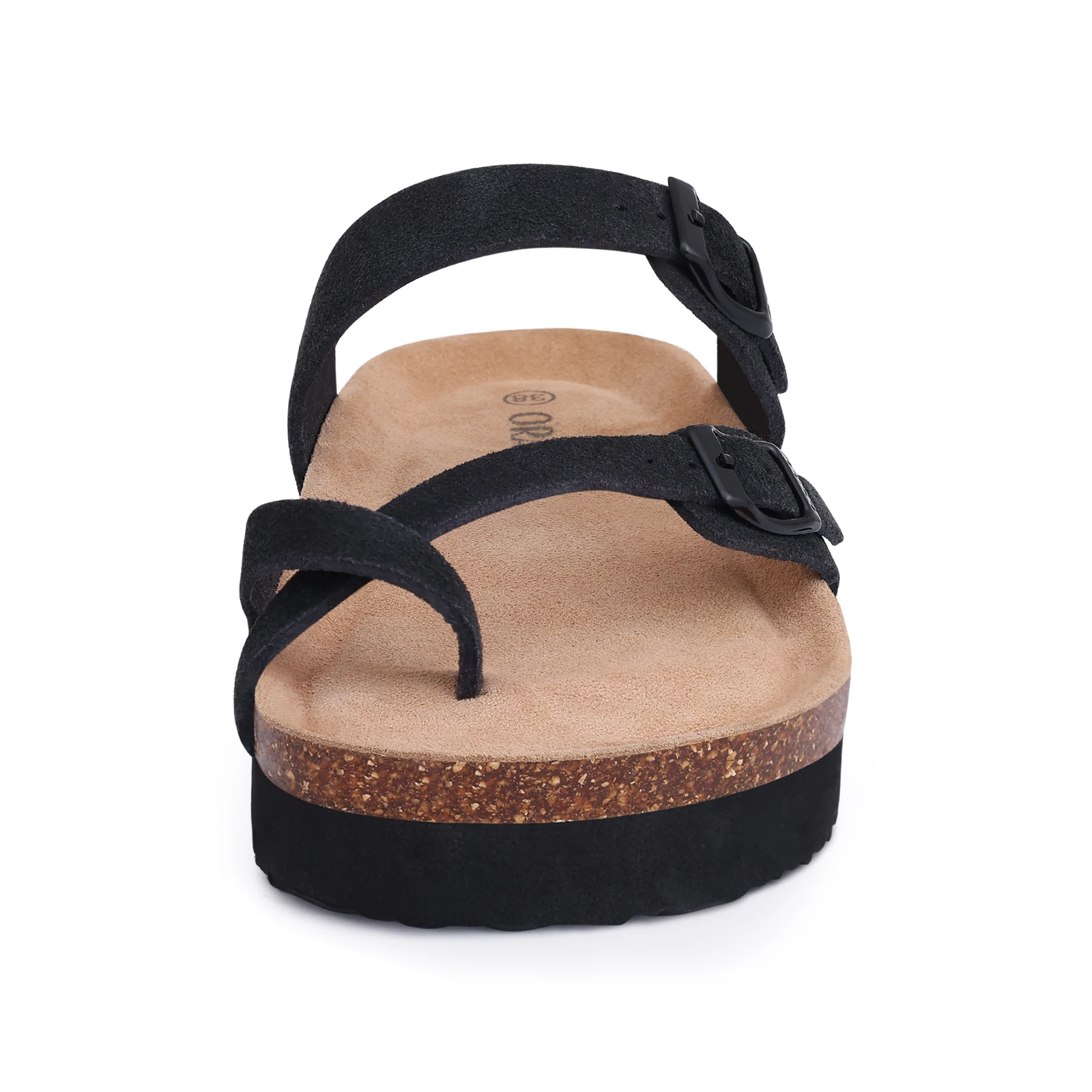 Comwarm Classic Cork Sandals For Women Fashion Thick Soles Beach Sandals Cozy Casual House Flats Slippers With Adjustable Buckle 9 S4c72e44040ec489a8263a6bbb587a12ez