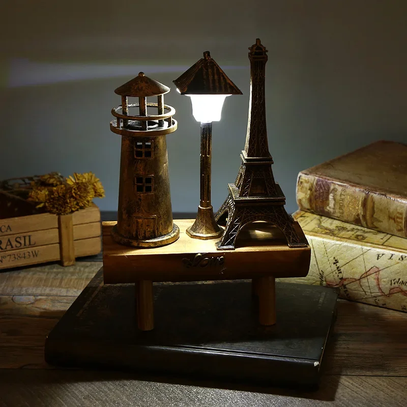 Vintage Creative Hourglass Decoration Lighthouse Windmill Hourglass Ornaments Wooden Base Desktop Office Decor Birthday Gift.jpg
