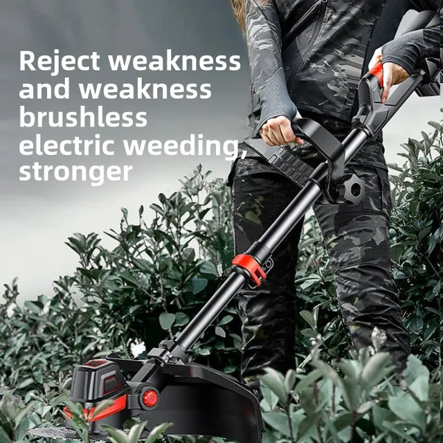 Electric Lawn Mower Small Household Lawn Mower Rechargeable Lithium Battery Multi-function Lawn Mower 3