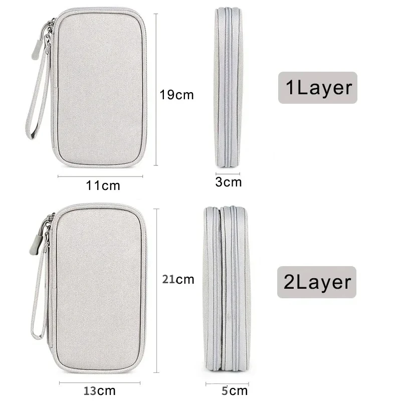 Travel Cable Bag Portable Digital Storage Pouch Charger Data Cable USB Bag Organizer Waterproof Electronic Accessory Storage Bag - 6