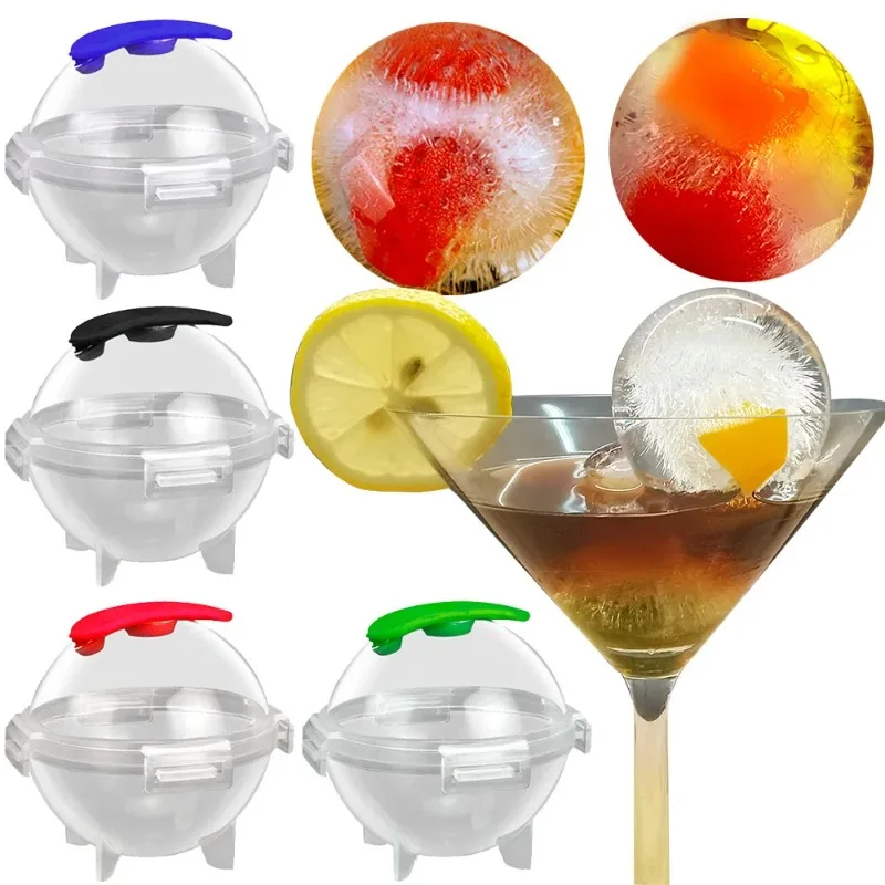

Large Ice Mould Ice Ball Maker Ice Box For Ice Shape Cocktail Use Sphere Round Ball DIY Home Bar Party Ice Cube Tray Maker Tools