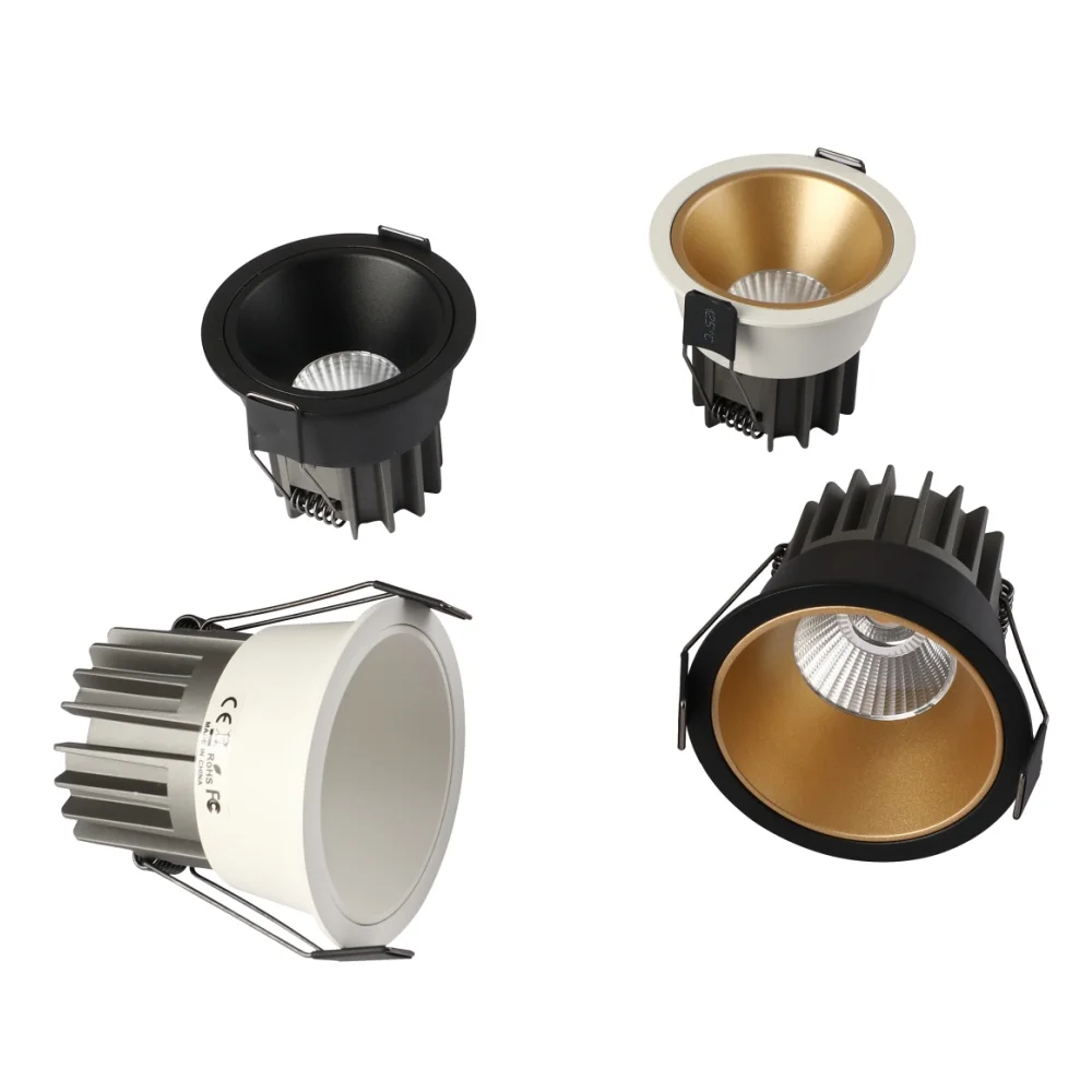 Led Downlight Recessed Ceiling Spotlight Aluminum LED Spot Light Dimmable Downlight Recessed Ceiling Lamp