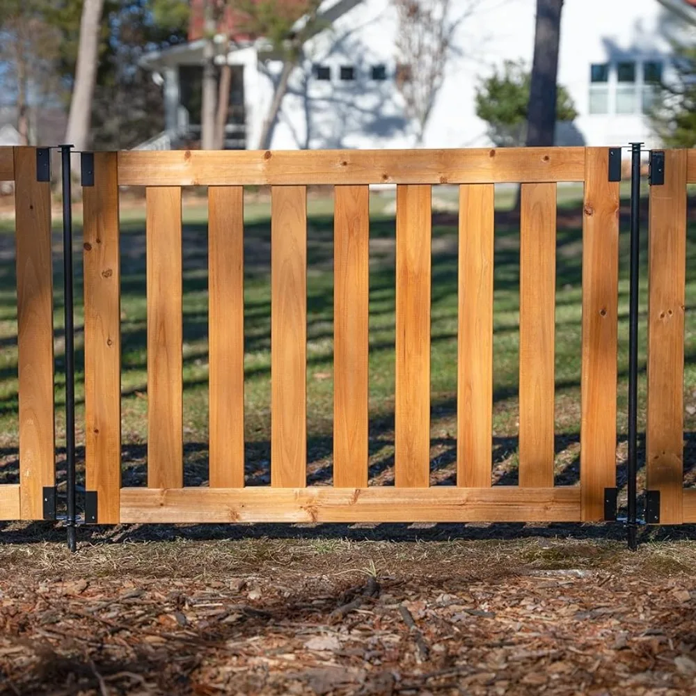 

Perfect as a Small Dog Fence or Decorative Garden Fence 48” W X 32” H (2 Panels) Freight Free Fences for Outdoor Garden Border