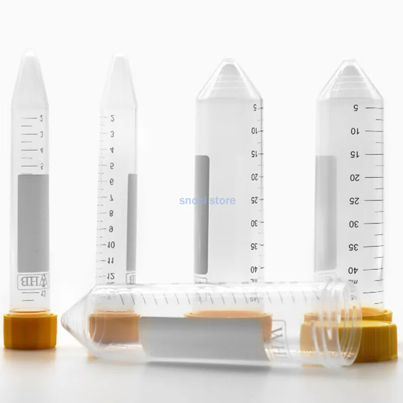 Centrifuge Tubes15ml 25ml 50mL，Sterile，Flat/Conical Bottom, PP Test Tubes Leak-Proof Screw Cap, Plastic Container with Graduated
