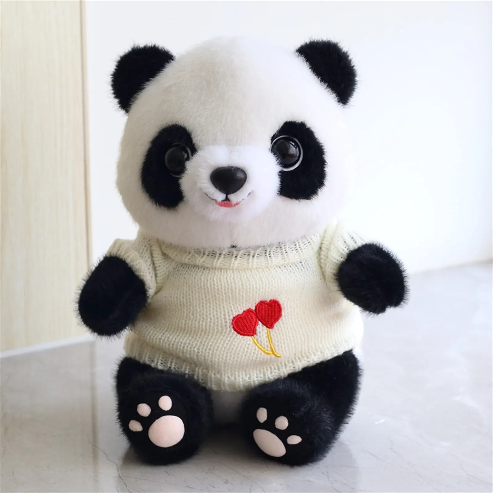Muñeco de peluche de Panda de 25cm, bonito juguete de peluche de
