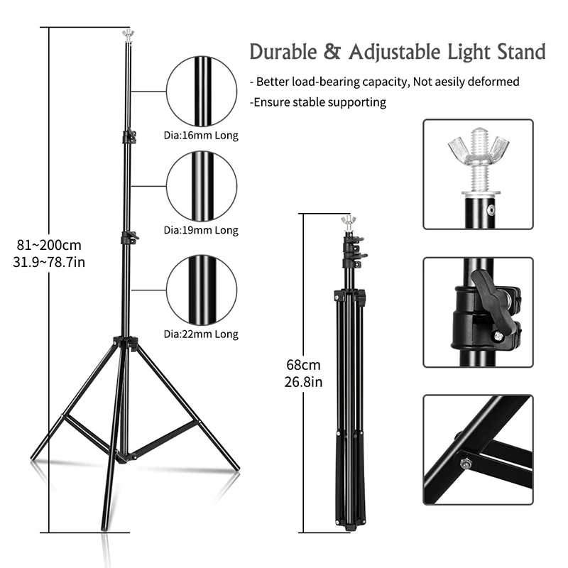 Photography Lighting Kit 2.6x3M Photo Background Muslin Backdrops & Softbox & Umbrella Reflector& Light Stand For Photo Studio light stand tripod photography light reflector umbrella