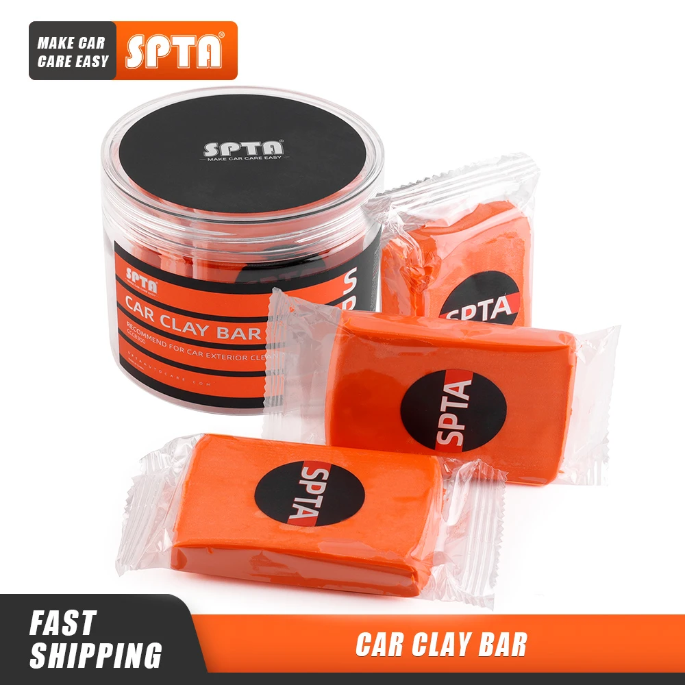 SPTA 3Pcs Car Clay Bar Vehicle Washing Cleaning Tools Cleaner Auto Care  Washer Sludge Mud Remove Handheld Detailing Accessories