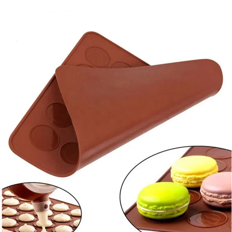 

Macaroon Silicone Mold Decorating Nozzle Macaron Pot Oven Baking Sheet Mat DIY Silk Flower Decorative Cake Muffin Pastry Mould