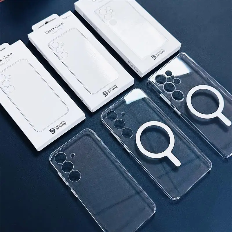 Magnetic Crystal Clear Hard PC Transparent Slim Hybrid Case