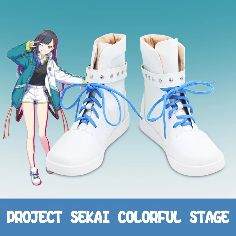 

Anime Shiraishi An Cosplay Shoes Boot Project Sekai Colorful Stage feat Hairs Wigs Headset Girls Party Props Halloween