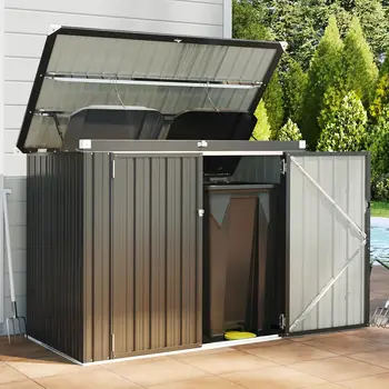 Outdoor Trash Storage Shed 1