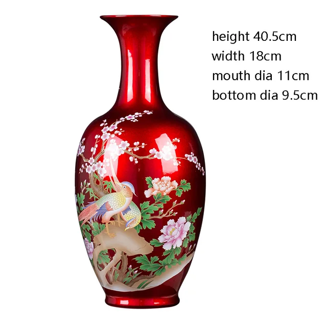 Jingdezhen Ceramic Vase New Crystal Glaze Vase Decoration Home Living Room Flower Vase Wedding Decoration 1