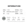 Men Square Metal Large Frame Myopia Glasses Spring Leg Elderly Near Sight Eyewear Blue Light Blocking Eye Protection Eyeglasses 6