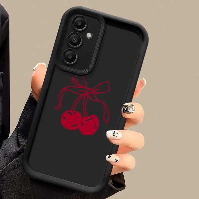 Cherry Fruit Cartoon Phone Case - Simple Design Cover for Samsung Galaxy Series