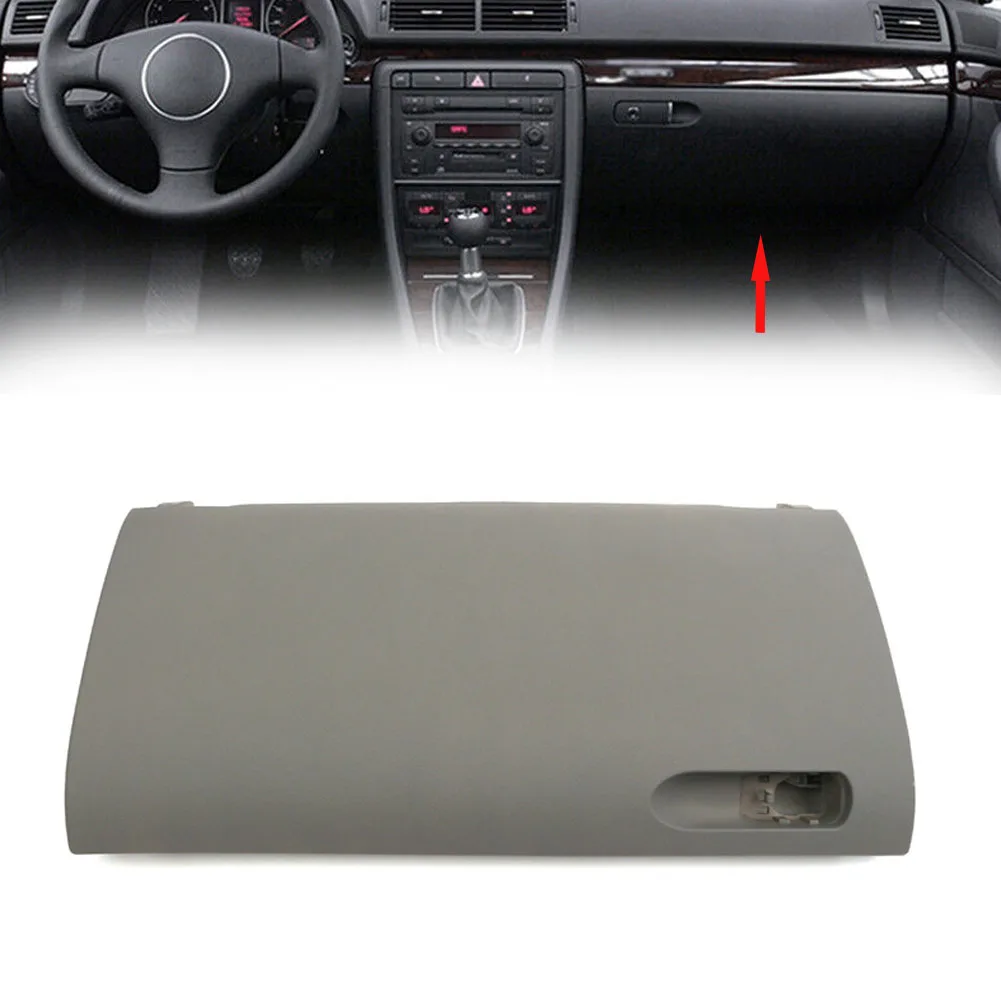 그레이 컬러 프론트 글러브 박스 뚜껑 커버, LH 드라이브 A4/S4 2001 2008 및 RS4 2006 2008 개선 차량 보관 솔루션