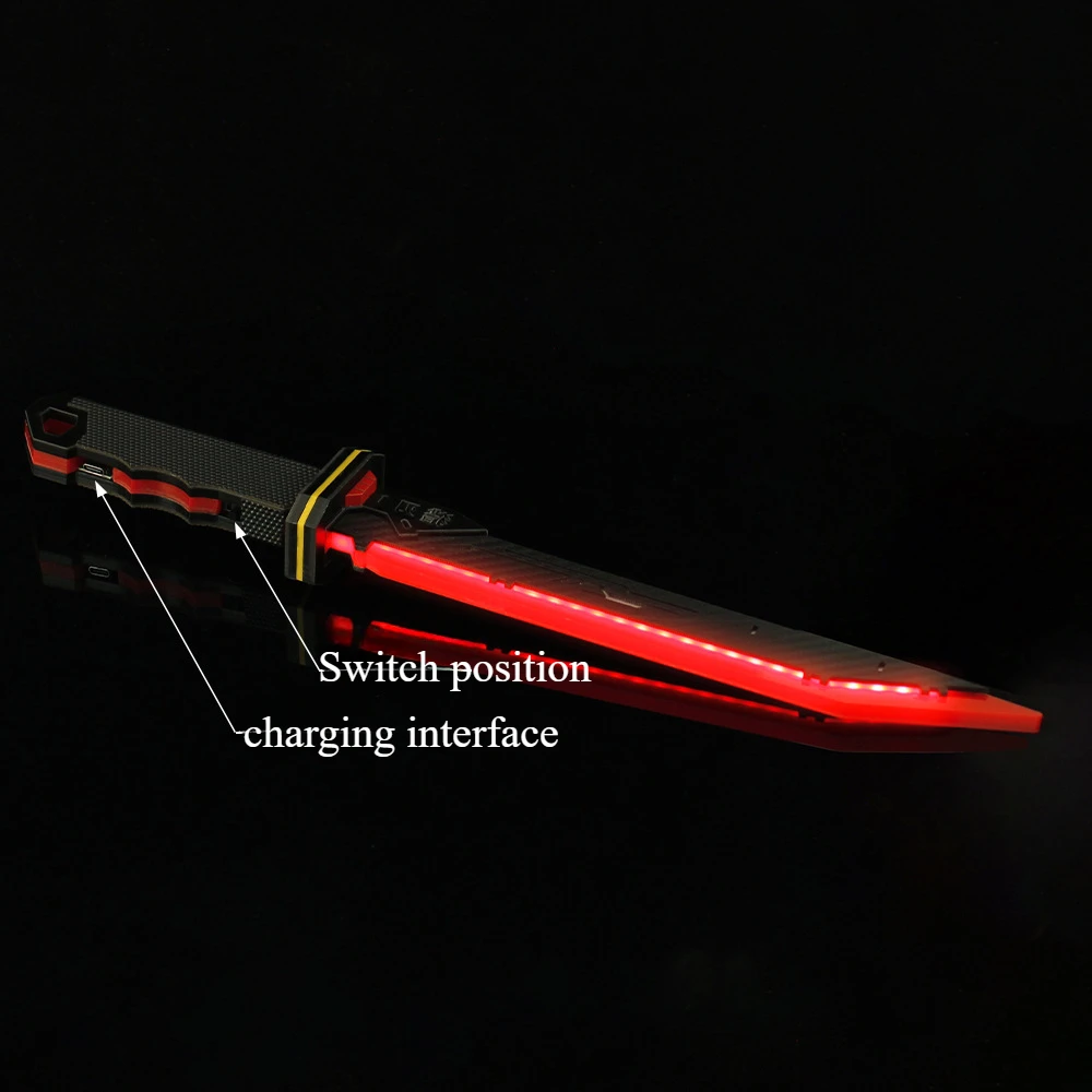 40CM Naraka: Bladepoint Hunter Blade Game Periphery Acrylic Model Ornaments Charging Luminescence Cosplay Weapons Boy Sword Toy 2