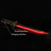 40CM Naraka: Bladepoint Hunter Blade Game Periphery Acrylic Model Ornaments Charging Luminescence Cosplay Weapons Boy Sword Toy 2
