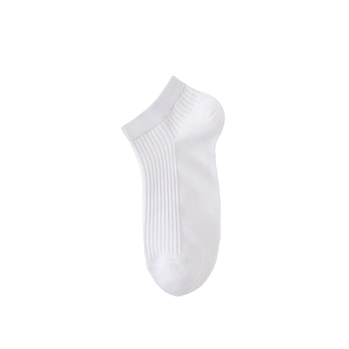 2025e White Fiber Breathable Sweat-Absorbing Cool Comfortable Boat Bamboo Cotton Men's Socks_voghion.com