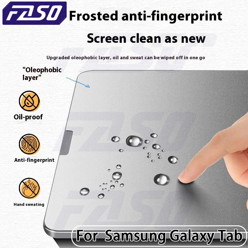 3Pcs Paper Film Screen Protector Samsung Galaxy Tab S7 S8 Plus Ultra Samsung tab S6 Lite s7 s9 fe A8 A9 No Glass