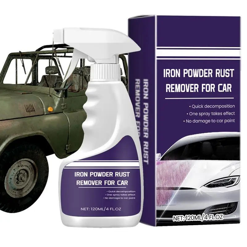120ml Car Rust Remover Car paint decontamination Agent polishing polishing spray for Automobile renovation and maintenance