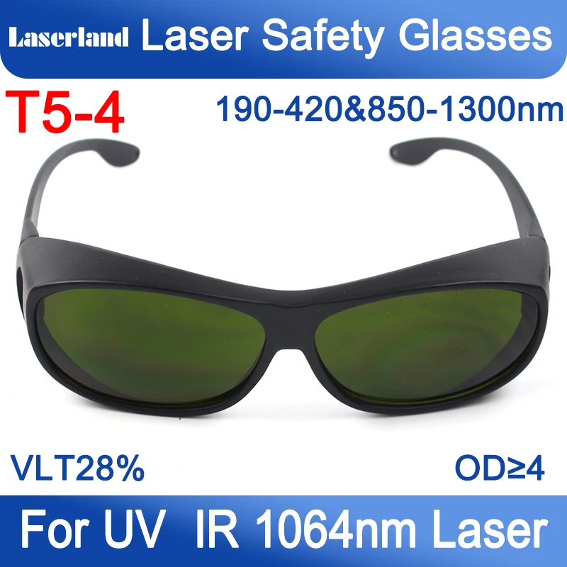 

850nm-980nm-1064nm OD4+ Nd: YAG Fiber laser IR Infrared Laser Protection Glasses Safety CE T5-4