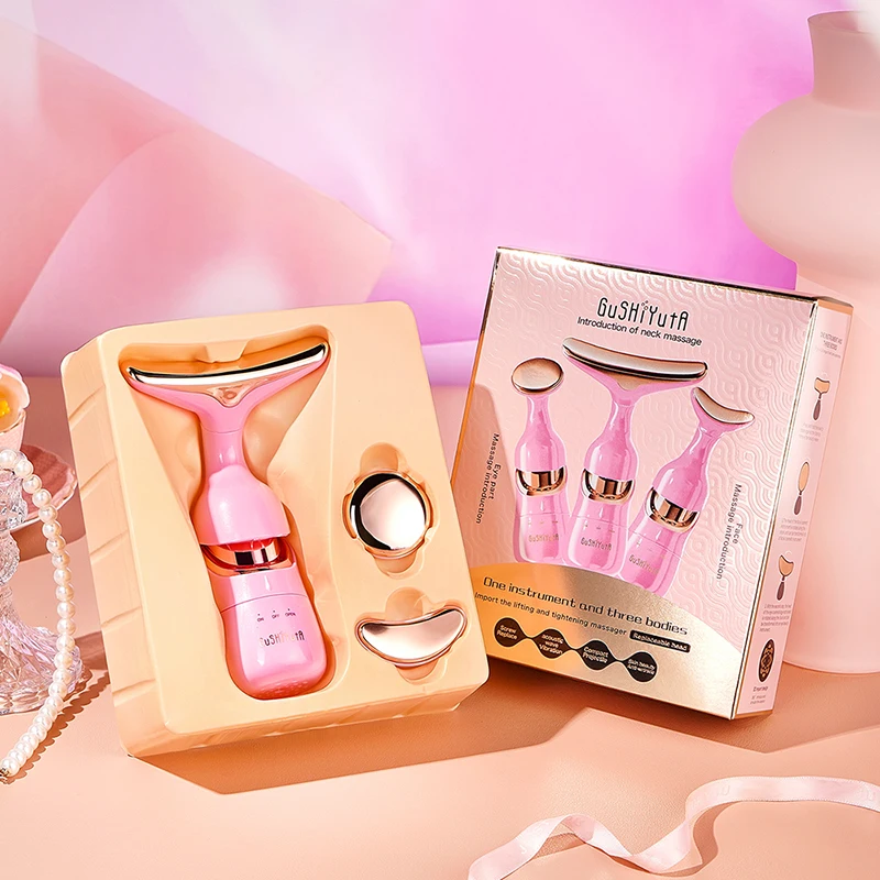 Dispositivo de estiramiento Facial 3 en 1, masaje Facial para ojos y  cuello, adelgazante EMS, belleza, estiramiento de la piel, arrugas,  masajeador Facial antienvejecimiento - AliExpress